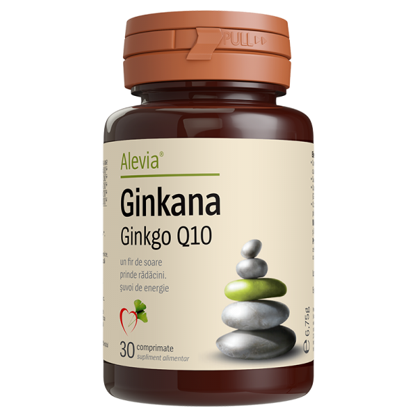 Ginkana Ginkgo Q10, 30cpr, Alevia