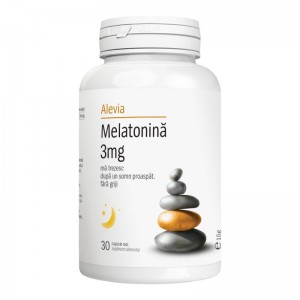 Melatonina, 3 mg, 30 cps, Alevia