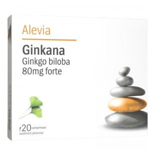 Blister Ginkana Ginkgo Biloba 80 mg Forte 20 cpr Alevia