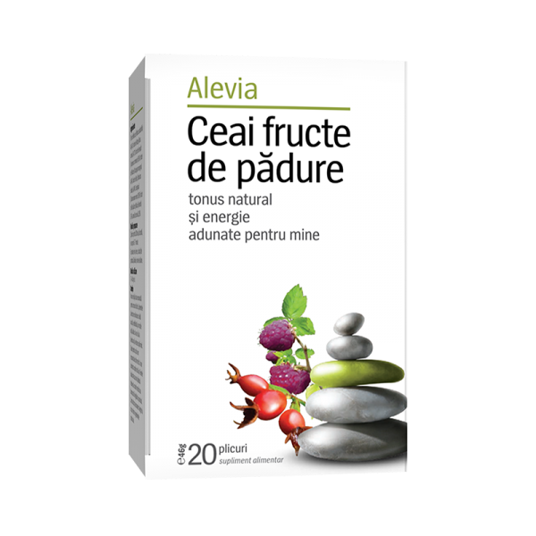 Ceai fructe de padure, 20 plicuri, Alevia