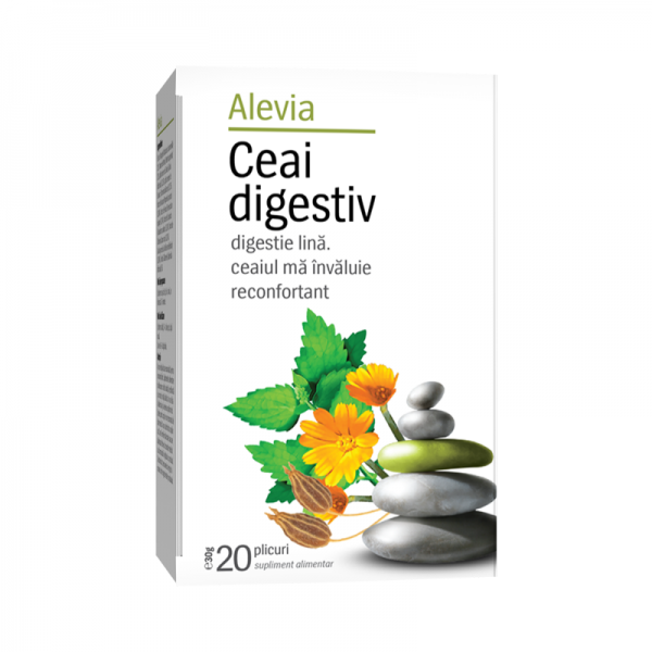 Ceai digestiv x 20 plicuri (cod nou), Alevia
