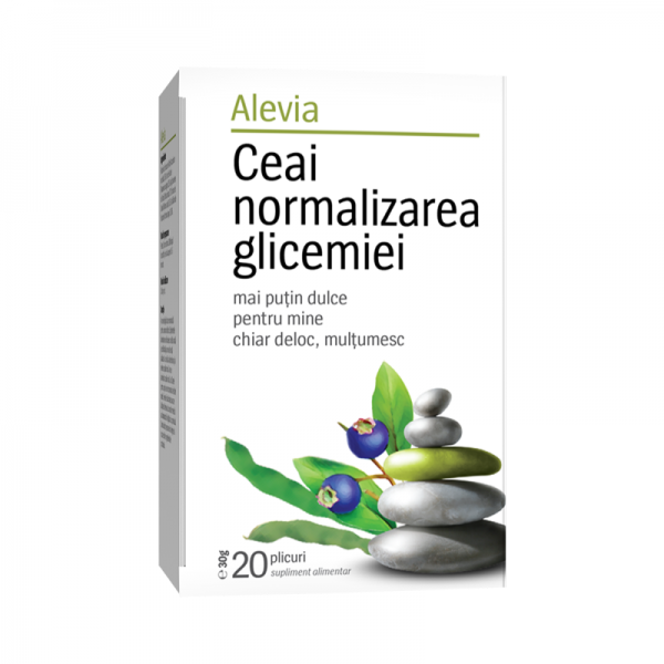 Ceai normalizarea glicemiei x 20 plicuri (cod nou), Alevia
