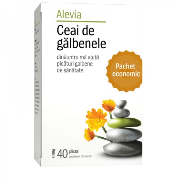 Ceai de galbenele, 40 plicuri,  Alevia