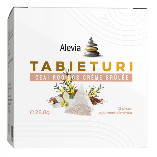 Ceai Rooibos crème brulee Tabieturi, 12 plicuri, Alevia