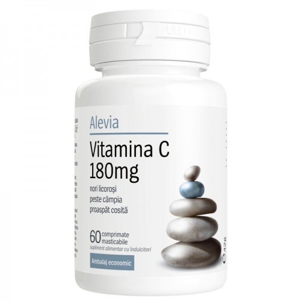Vitamina C, 180 mg, ambalaj economic, Alevia