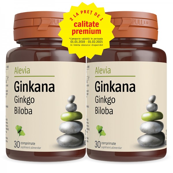 Ginkana Ginkgo biloba 40 mg, pachet Alevia