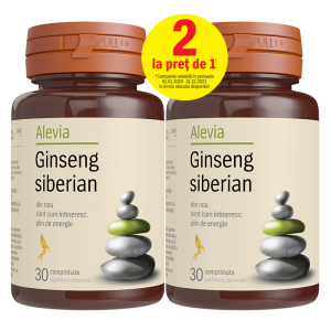 Ginseng siberian, 250 mg, pachet Alevia