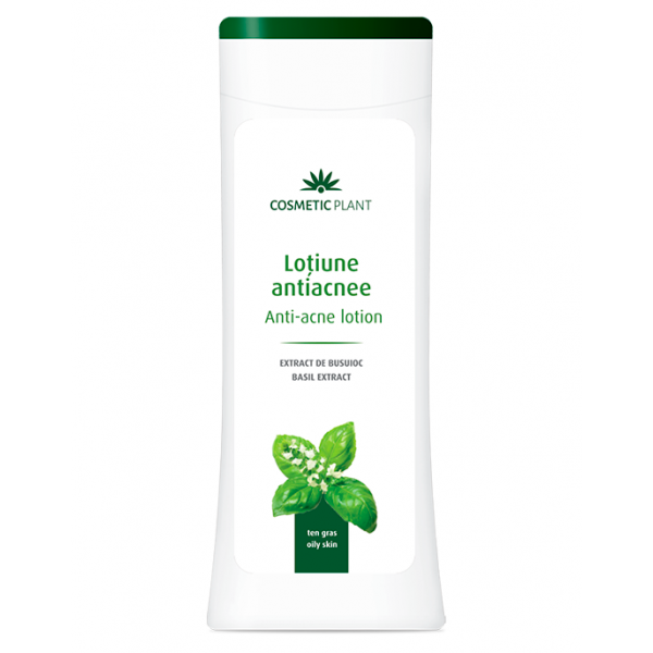 Loțiune antiacnee cu extract de busuioc, 200 ml, Cosmetic Plant