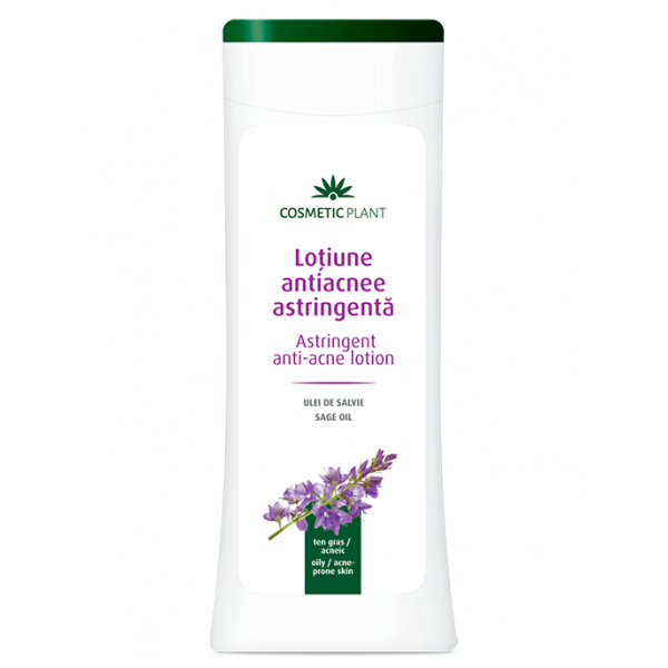 Loţiune antiacnee cu ulei de salvie, 200 ml, Cosmetic Plant