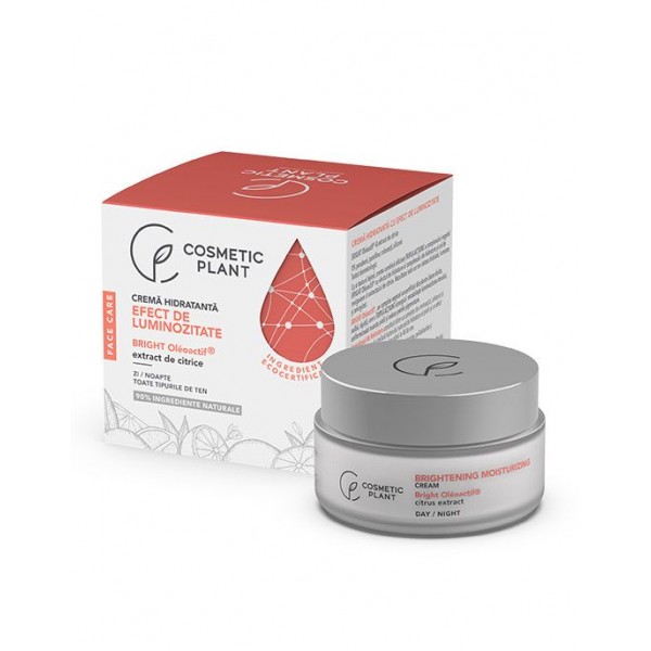 Cremă hidratantă cu efect de luminozitate cu BRIGHT Oléoactif® & extract de citrice, 50 ml, Cosmetic Plant