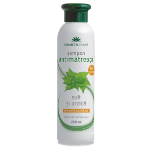 Şampon antimătreaţă cu sulf şi urzică, 250 ml, Cosmetic Plant