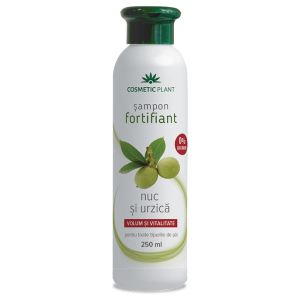 Şampon fortifiant cu nuc şi urzică, 250 ml, Cosmetic Plant
