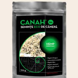Seminte decorticate de canepa Eco 100g, Canah International