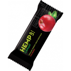 Baton seminte de canepa cu merisoare Eco 48g, Canah International
