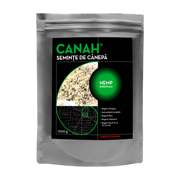 Seminte decorticate de canepa 1000 g, Canah International