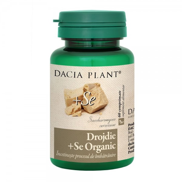 Drojdie cu seleniu organic 60 comprimate, Dacia Plant