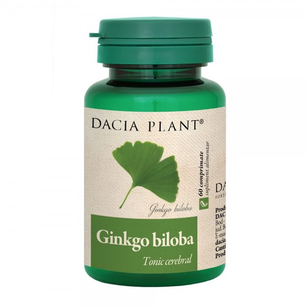 Ginkgo Biloba 60 comprimate, Dacia Plant