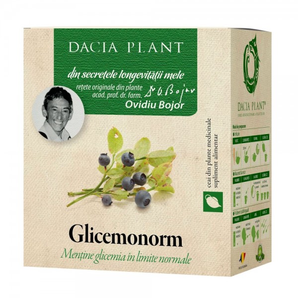 Ceai Glicemonorm, vrac 50 g, Dacia Plant