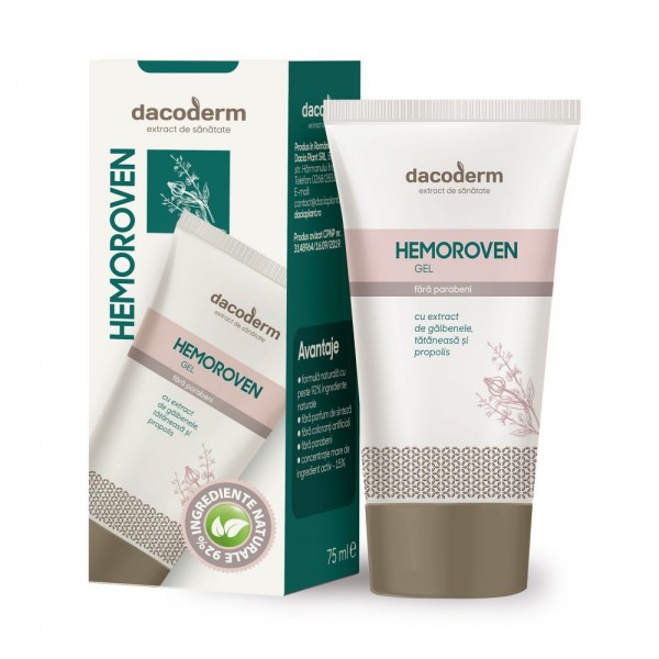 Gel Hemoroven 75 ml, Dacia Plant