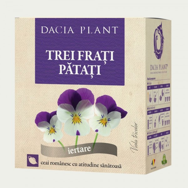 Ceai de trei frati patati, vrac 50 g, Dacia Plant