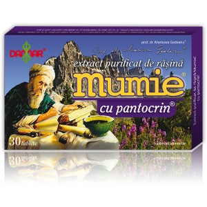 Extract purificat de rasina Mumie cu pantocrin 30 tab, Damar