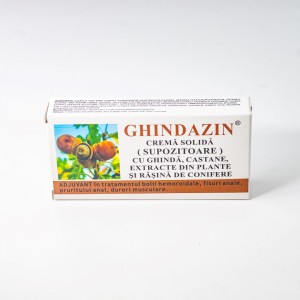 Ghindazin Supozitoare, 10x1,5g, Elzin Plant