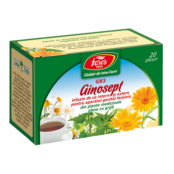 Ceai Ginosept, G83, 20 plicuri Fares