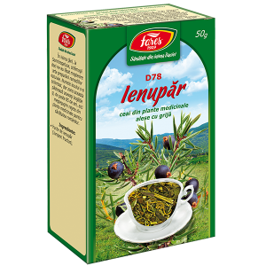 Ceai Ienupar, fructe, D78, vrac 50 g Fares