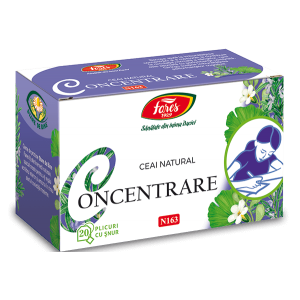 Ceai Concentrare, N163, 20 plicuri cu snur, Fares