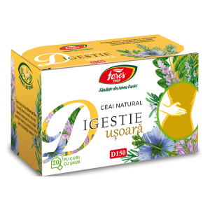 Ceai Digestie usoara, D150, 20 plicuri cu snur, Fares