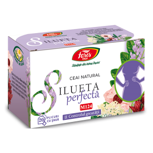 Ceai Silueta perfecta 2 &ndash; controlul greutatii, M124, 20 plicuri cu snur, Fares