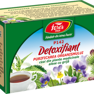Ceai Detoxifiant-Purificarea organismului, P142, 20 plicuri Fares
