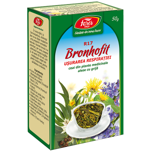 Ceai Bronhofit (usurarea respiratiei), R17, vrac 50 g Fares