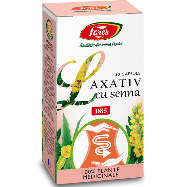 Laxativ cu Senna, D85, 30 capsule Fares