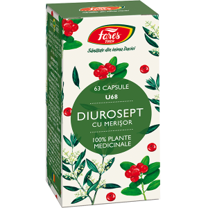 Diurosept cu merișor, U68, 63 capsule, Fares