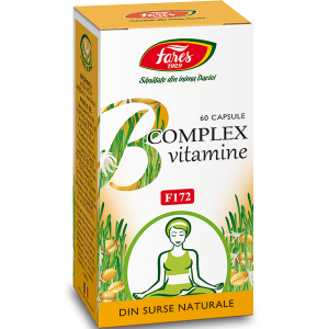 B complex vitamine naturale, F172, 60 capsule, Fares