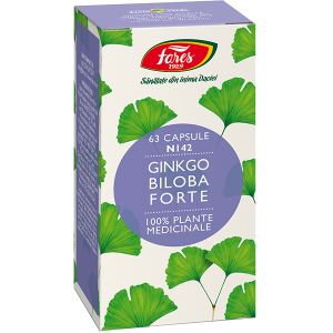 Ginkgo Biloba Forte, N142, 63 capsule, Fares