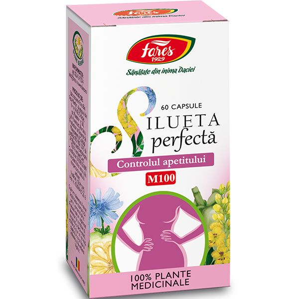 Silueta perfecta – controlul apetitului, M100, 60 capsule, Fares