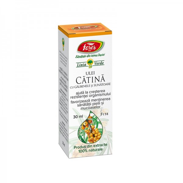 Ulei de Cătină cu galbenele și sunătoare, F158, 30 ml, Fares