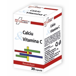 Calciu & Vitamina C, 30 capsule, FarmaClass
