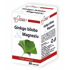 Ginkgo biloba & Magneziu, 30 capsule, FarmaClass