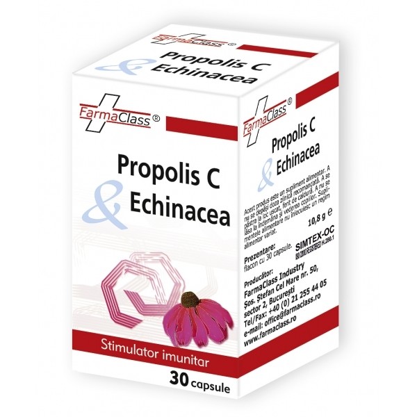Propolis C & Echinaceea, 30 capsule, FarmaClass