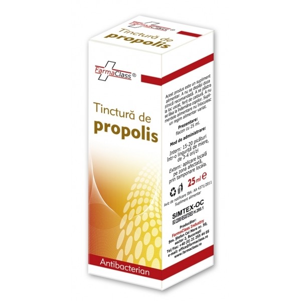 Tinctura de propolis 30%, 25 ml, FarmaClass