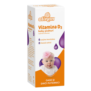 Vitamina D3 picături Alinan, 10 ml, Fiterman Pharma