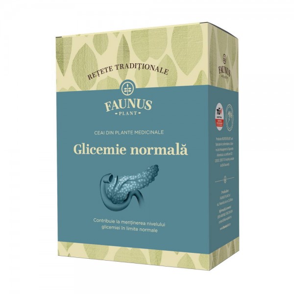 Ceai - Retete Traditionale - Glicemie normala 180 g, Faunus Plant