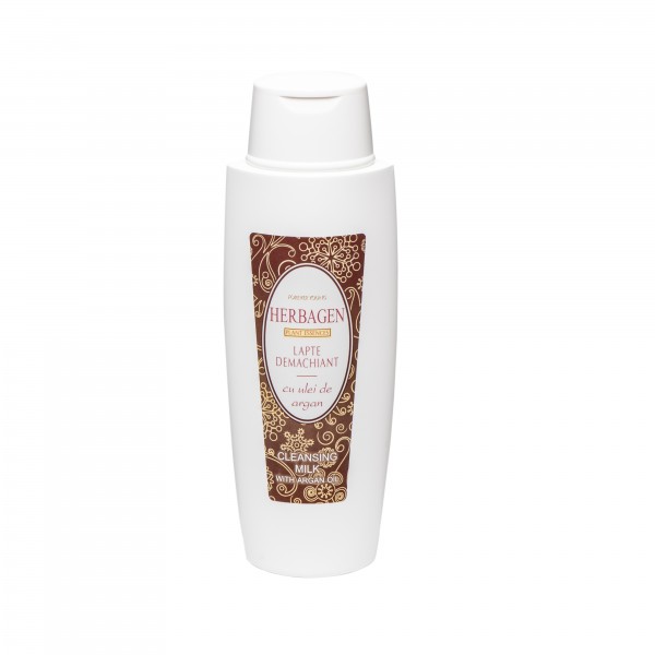 Lapte demachiant cu ulei de argan, 200 gr, Herbagen