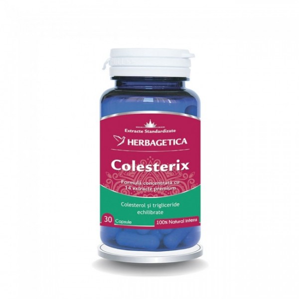 Colesterix, 30 capsule, Herbagetica