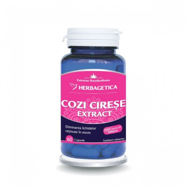 Cozi de cirese extract 60 capsule, Herbagetica