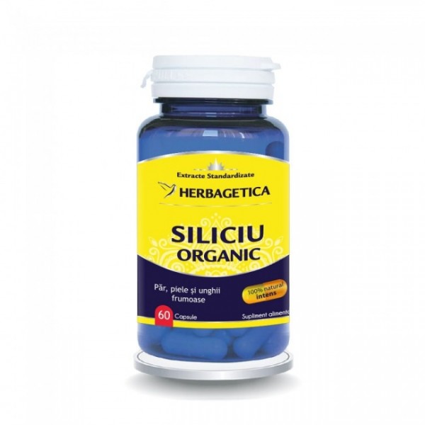 Siliciu organic 60 capsule, Herbagetica