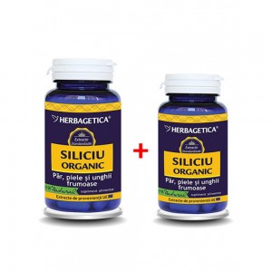 Siliciu organic 60 cps + 10 cps promo, Herbagetica